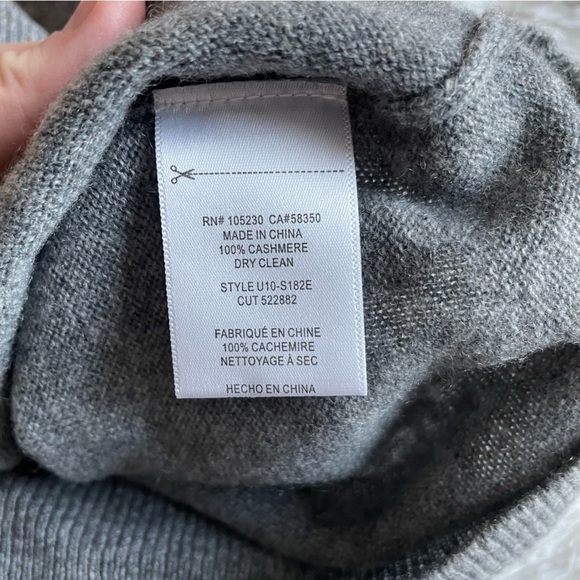 Equipment | Cashmere Striped, Neutral Minimalist Long Line Sweater - Picture 10 of 13